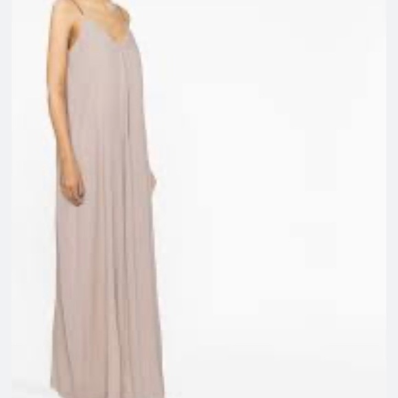 Nordstrom elan pink spaghetti strap maxi dress with pockets Sz large long - Picture 3 of 6